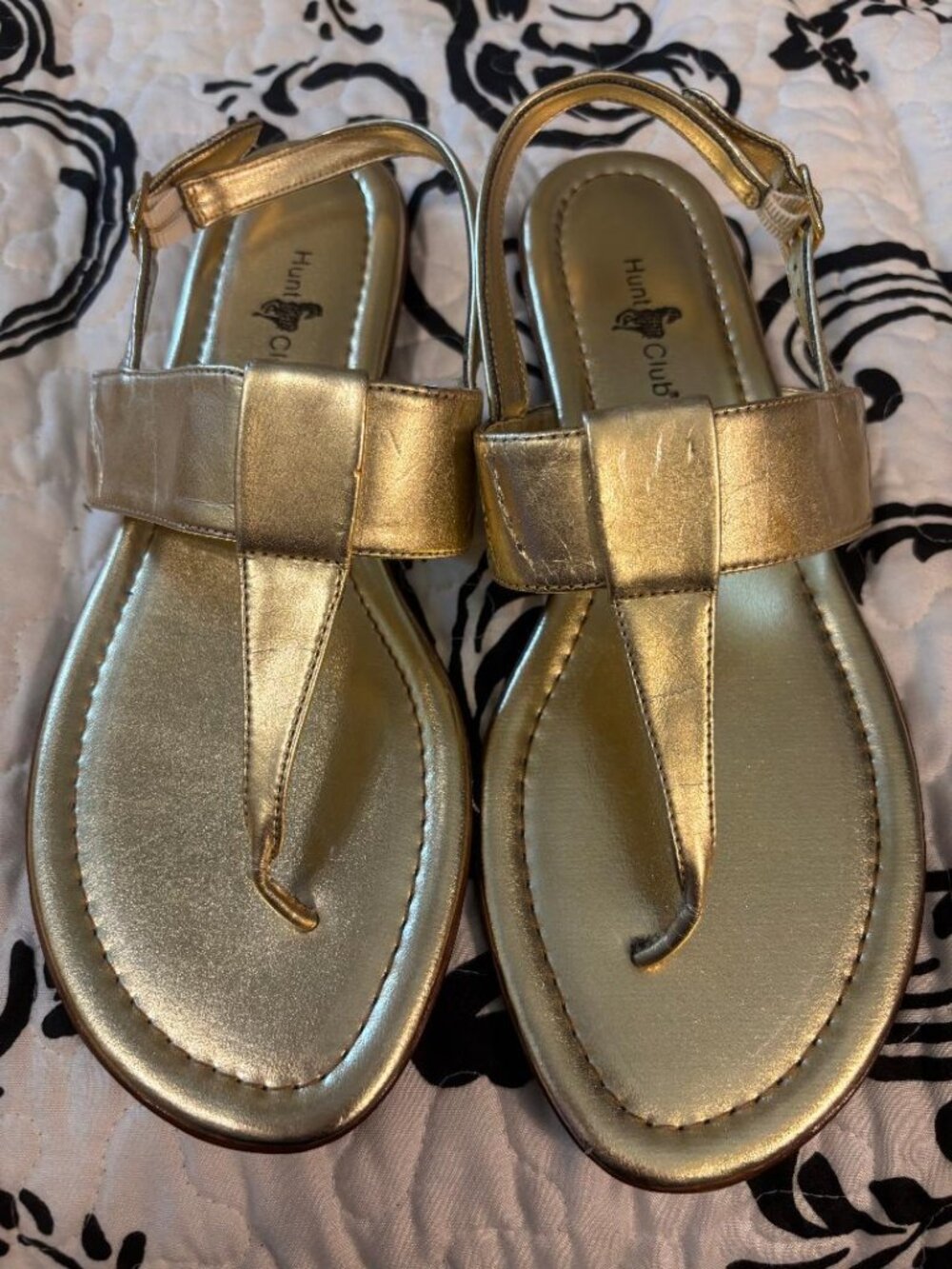 Women's Gold Sandals